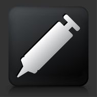 Black Square Button with Silicone and Glue Sealant N2