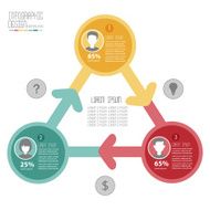 colorful people icons infographic banner
