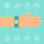 Vector fitness app and tracker on the wrist