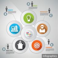Business and Human resource graphic design vector