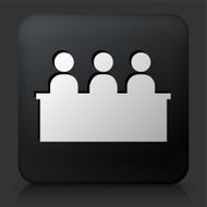 Black Square Button with Audience Icon N2