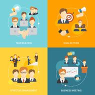 Teamwork Icons Flat N2