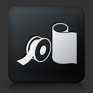 Black Square Button with Tape Icon N2