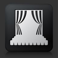 Black Square Button with Stage Icon