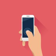 Hand holding mobile phone N2