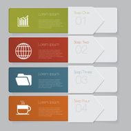 Infographic Design number banners template graphic or website layout N41
