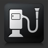 Black Square Button with Dryer Icon N3