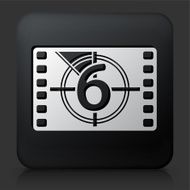 Black Square Button with Movie Countdown