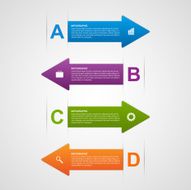 Vector abstract arrows infographic design template N3