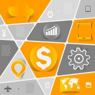 business geometric infographic N32