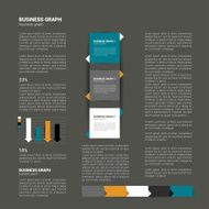 Text page Info graphic flat template