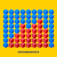 Infographics with cubes N2