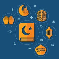 flat infographic Ramadan Kareem N73