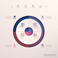 abstract 3d ring infographics N4
