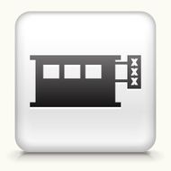 White Square Button with Adult Shop Icon