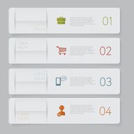 Infographic Design number banners template graphic or website layout N42