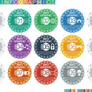 Abstract infographics flat design N23