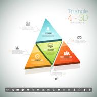 Triangle Four 3D Infographic