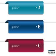 Paper banners Modern design template