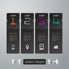 Infographics vector design template N225