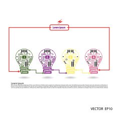 Light bulb idea concept template N3