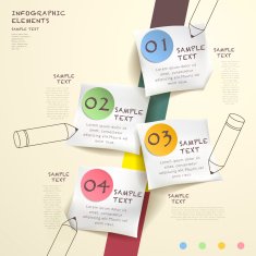 abstract flow chart infographics N17