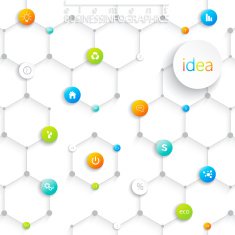 Modern infographic design with place for your text N4