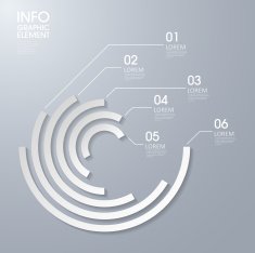 modern vector abstract pie chart infographic elements N5