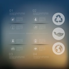 ecology infographic with unfocused background N42