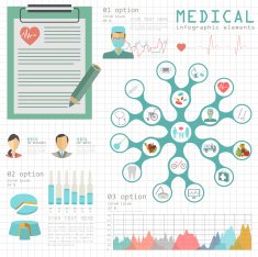 Medical and healthcare infographic N16