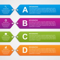 Abstract infographic options banner Design elements