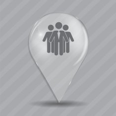 Social Network Glossy Icon Vector Illustration N7