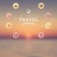 Vector poster &Atilde;&cent;&Acirc;?&Acirc;? Travel theme N2