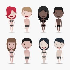 Group of people set N2