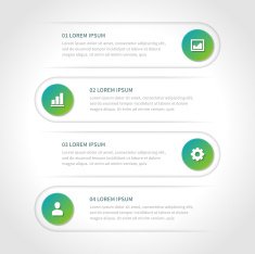 Business step options banner Vector illustration N5