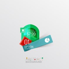 Geometric abstract shape infographic layouts N80