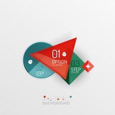 Geometric abstract shape infographic layouts N81