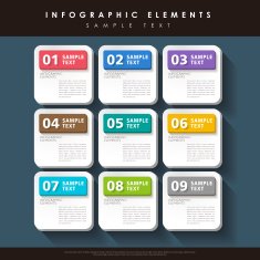 abstract tag infographics N2