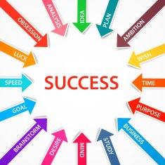 Colorful arrows with data info text cycle circle Business template