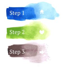Sketch watercolor infographic in vintage style