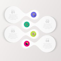 Abstract digital illustration Infographic N16