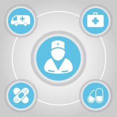 Medical icons set great for any use Vector EPS10