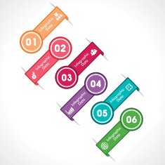 creative arrow info-graphic