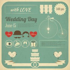 Wedding Invitation Infographics Card