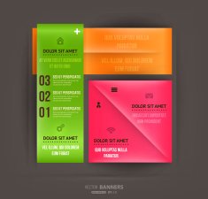 Abstract Paper infografics design N15
