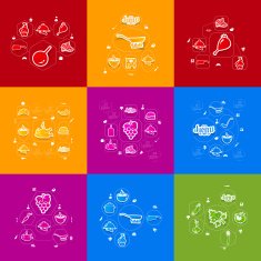 restaurant sticker infographic N7