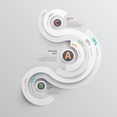Business diagram template N8