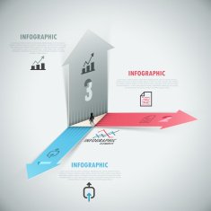 Modern infographics options banner N470