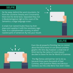 Vector flat illustration Selfie infographic web template