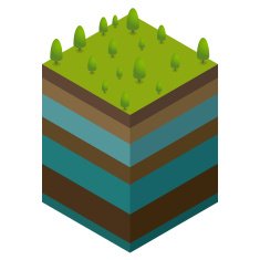 Natural concept from ground level and water